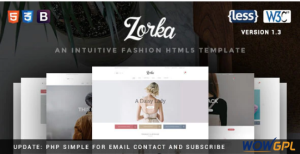 Zorka An Intuitive Fashion HTML5 Template
