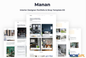 Manan Interior Designer Elementor Template Kit