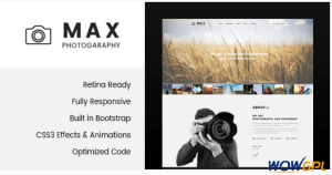 Max Photography Photographer HTML Template