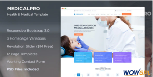 MedicalPRO Health and Medical HTML Template
