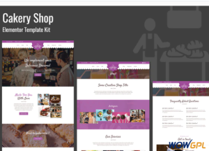 Cakeryshop Bakery Business Template Kit