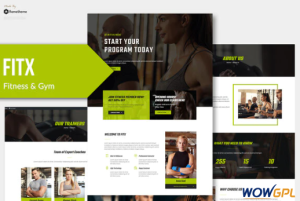 Fitx Fitness Gym Template Kit