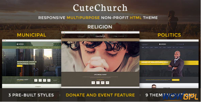 CuteChurch — Religion Responsive HTML Theme