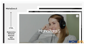 MahaZara.S HTML Personal Resume and Portfolio