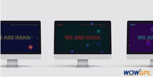 Nana – Minimalistic One Pager With Animated Background