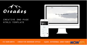 Oreades Creative One Page HTML5 Template