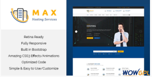 Max Hosting Responsive HTML Template