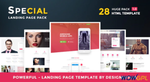 Special Landing Page HTML Pack