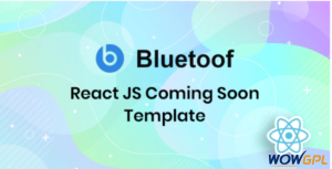 Bluetoof React JS Coming Soon Template