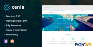 Xenia Refined HTML 5 CSS 3 Corporate Template