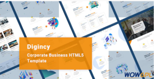 Digincy – Corporate Business Bootstrap 4 Template