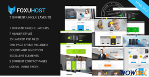 Foxuhost Web Hosting Responsive HTML5 Template