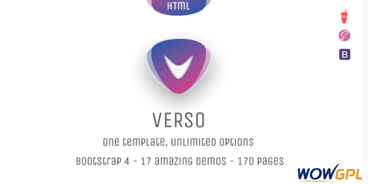 Verso - Unique Responsive Multipurpose Bootstrap 4 HTML Template 1 Verso Unique Responsive Multipurpose Bootstrap 4 HTML Template
