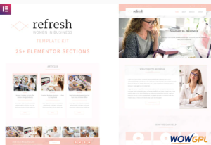 Refresh Women in Business Elementor Template Kit