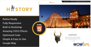 History Museum Exhibition HTML Template 1