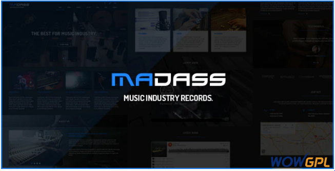 Madass - Music Industry HTML Template 1 Madass Music Industry HTML Template
