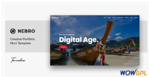 Nebro A Creative Digital Marketing Agency OnePage Template