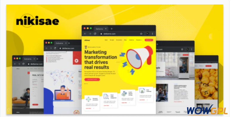 Nikisae - Digital Marketing Agency HTML Template 1 Nikisae Digital Marketing Agency HTML Template