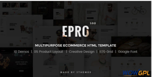 ePro Multipurpose Ecommerce Template with RTL version
