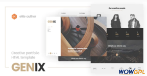 Genix Creative Portfolio HTML5 Template