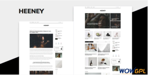 Heeney Modern Blog HTML5 Template