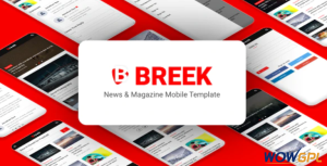 Breek News Magazine Mobile Template