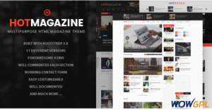 Hotmagazine News Magazine HTML Template