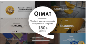 QIMAT Creative Agency Corporate and Portfolio Multi purpose Template 1