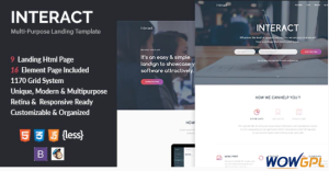 Interact Multipurpose Landing Page Template