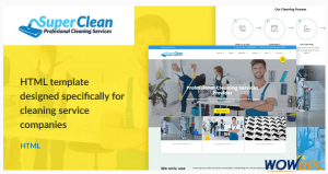 Super Clean Cleaning Services HTML Template