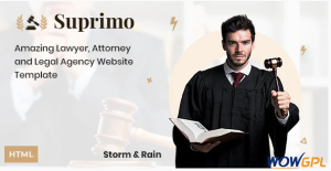 Suprimo Lawyer Attorney Website HTML Template
