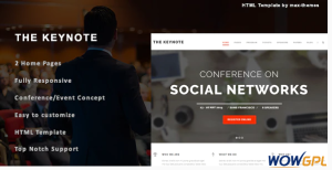 The Keynote ConferenceEvent HTML Template
