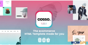 Cosso Clean Minimal Responsive HTML Template