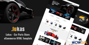 Lukas Car Parts Store eCommerce HTML Template 1