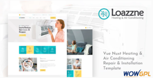 Loazzne Vue Nuxt Heating Air Conditioning Services Template