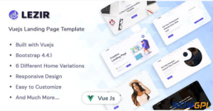 Lezir Vuejs Landing Page Template