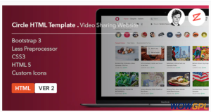 Circle Video Sharing Website HTML Template