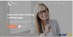 Vanessa Easy Startup Landing Page Template