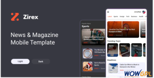 Zirex News Magazine Mobile Template