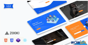Zooki ReactJs Landing Page Template