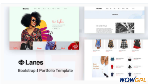 Lanes Fashion Store HTML Template