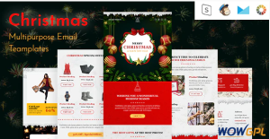 Christmas Responsive Email Template Online Builder