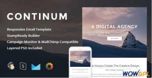 Continum Responsive Email StampReady Builder