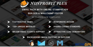 Nonprofit Plus Email Pack With Online StampReady Mailchimp Editors