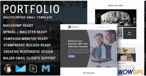 Portfolio Multipurpose Responsive Email Template with Mailchimp Editor