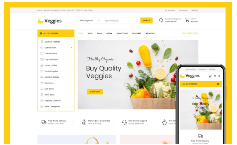 Veggies Multipurpose WooCommerce Theme