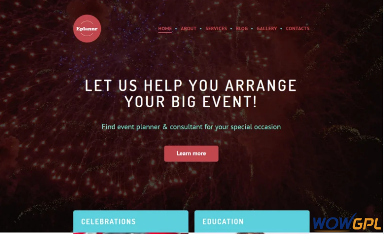 Eplannr WordPress Theme 1 32 1