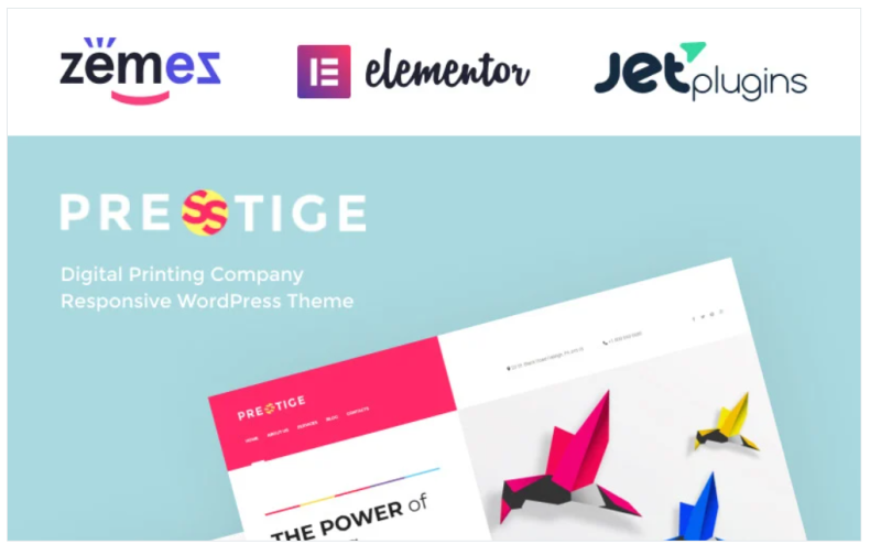 Presstige Digital Printing Company Responsive WordPress Theme