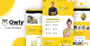 Owly elearning Education Tutor WordPress Theme