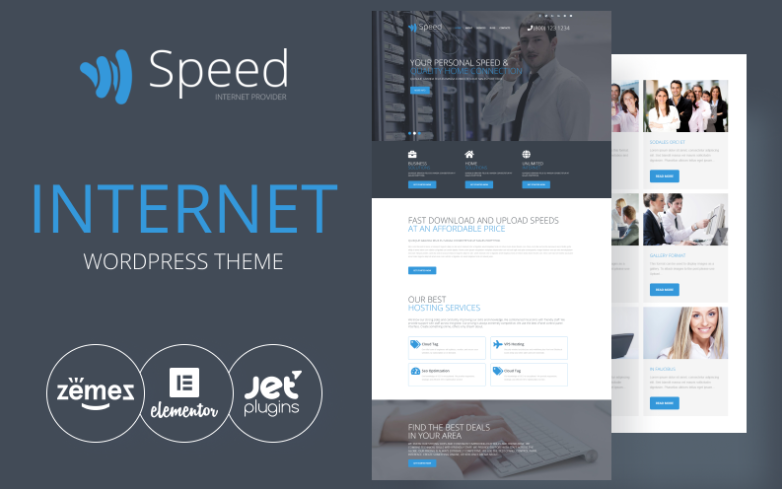 Speed - Internet Theme with Elementor Builder WordPress Theme 1 Speed Internet Theme with Elementor Builder WordPress Theme